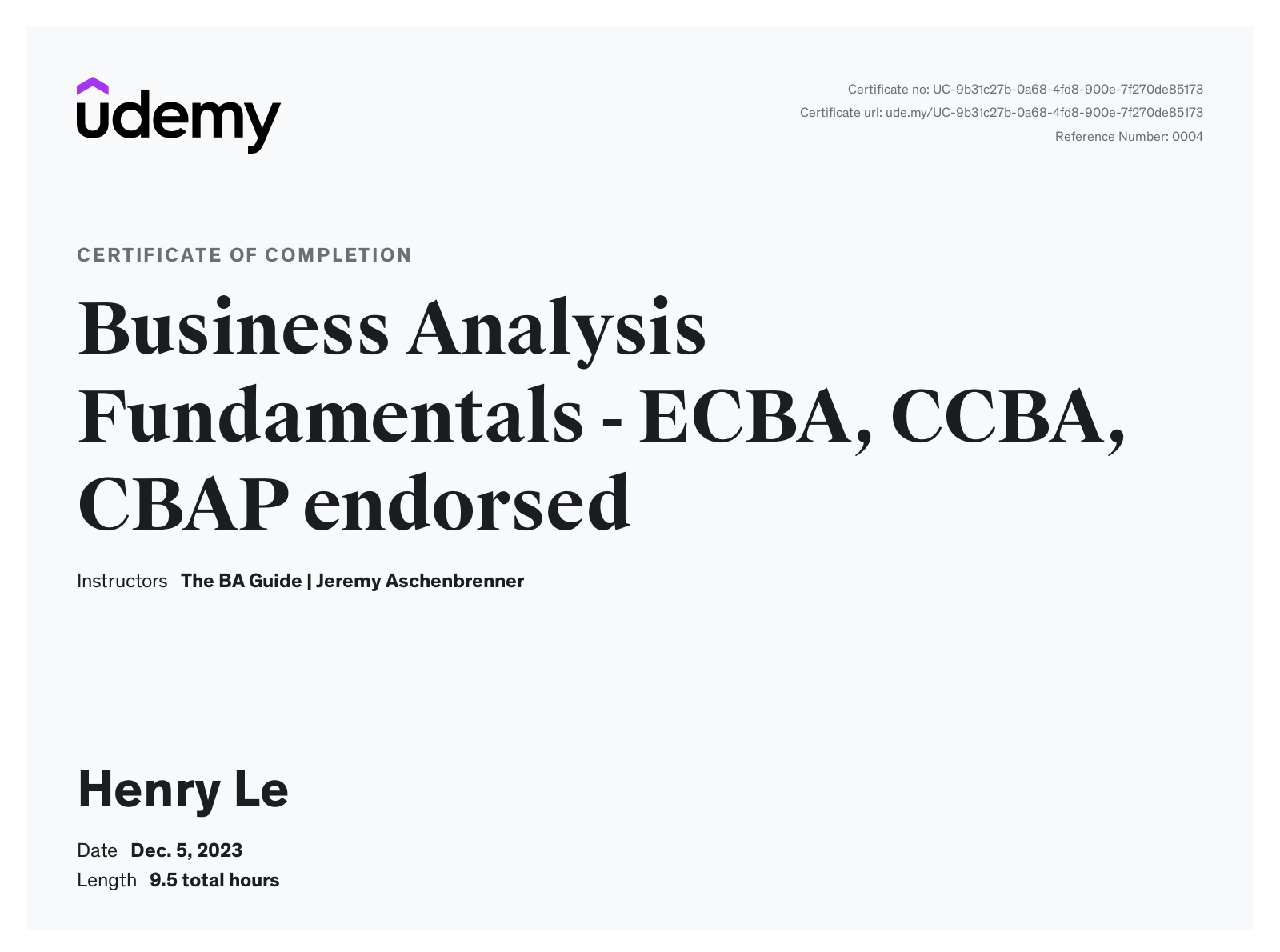 Business Analysis Fundamentals
